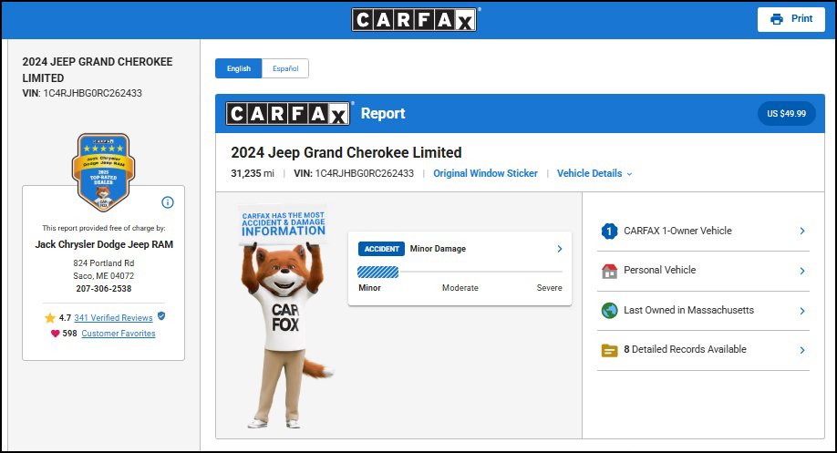 Used 2024 Jeep Grand Cherokee SUV
