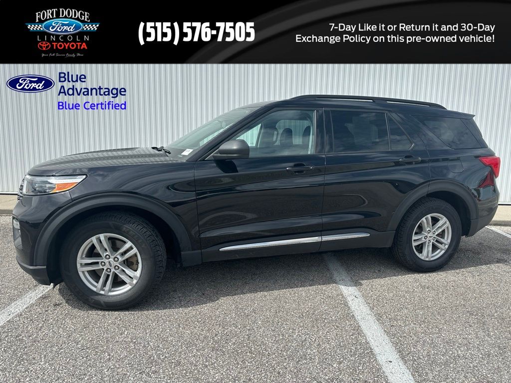 Agate Black Metallic 2021 Ford Explorer SUV / Crossover All-Wheel Drive Automatic
