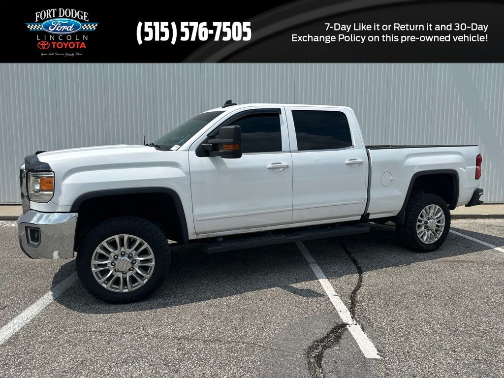 Summit White 2016 GMC Sierra 2500HD Pickup Truck Four-Wheel Drive 6-Speed Automatic Overdrive