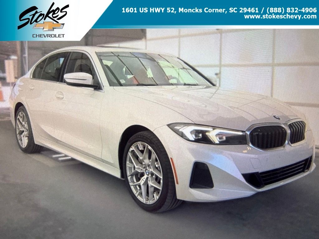 White Metallic 2025 BMW 3 Series Sedan Rear-Wheel Drive 8-Speed Automatic