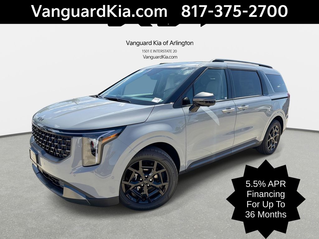 Ceramic Silver 2026 Kia Carnival Hybrid Minivan Front-Wheel Drive 6-Speed Automatic
