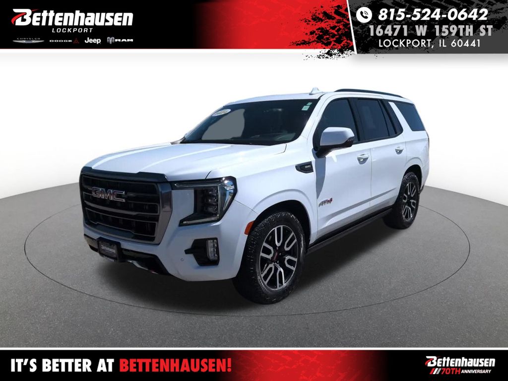 Summit White 2024 GMC Yukon AT4 4WD SUV / Crossover Four-Wheel Drive