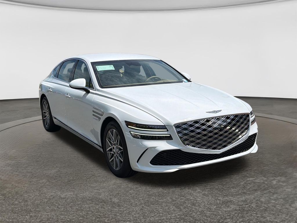 Alta White 2026 Genesis G80 Sedan All-Wheel Drive 8-Speed Automatic