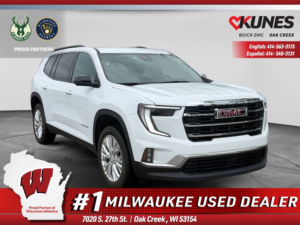 Summit White 2024 GMC Acadia SUV / Crossover Front-Wheel Drive 8-Speed Automatic