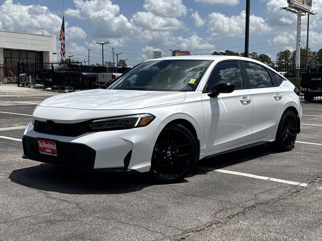 2025 Honda Civic Sport White at Community Honda