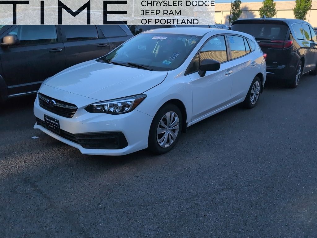 Crystal White Pearl 2020 Subaru Impreza Hatchback All-Wheel Drive Continuously Variable Transmission