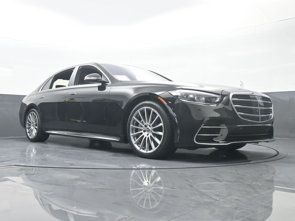 Used 2021 Obsidian Black/designo Diamon White Mercedes-Benz S 580 image 73