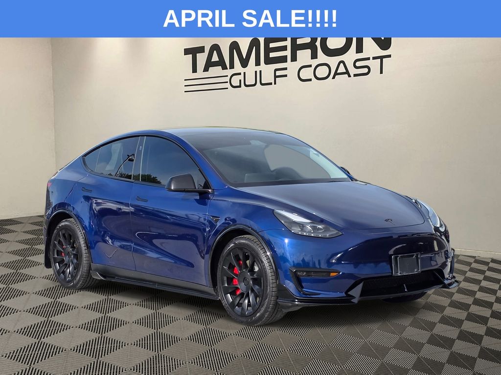 Blue 2024 Tesla Model Y Long Range AWD SUV / Crossover All-Wheel Drive 1-Speed Automatic