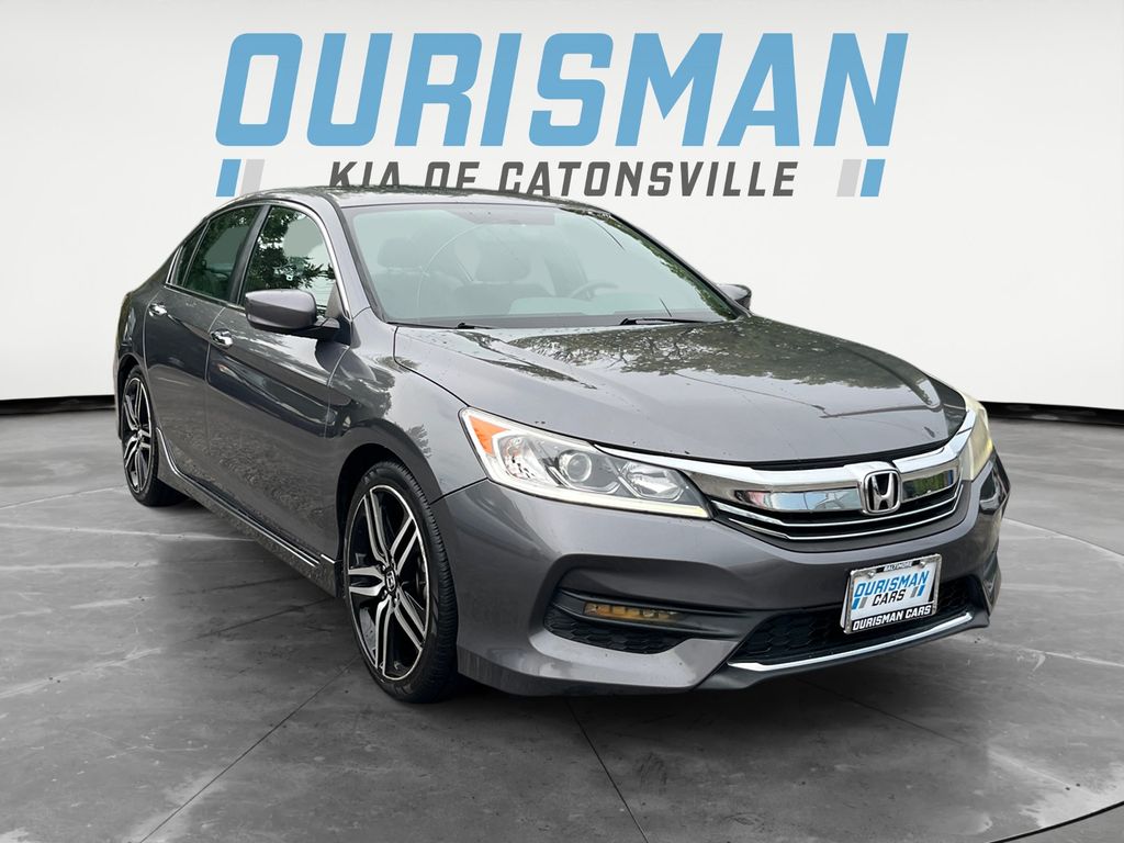 Crystal Black Pearl 2016 Honda Accord Sedan Front-Wheel Drive Continuously Variable Transmission