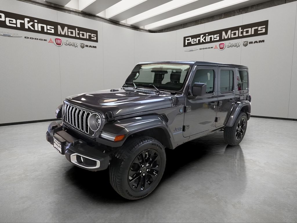 Gray (Granite Crystal Metallic Clearcoat) 2025 Jeep Wrangler 4xe Sahara 4WD SUV / Crossover Four-Wheel Drive 8-Speed Automatic