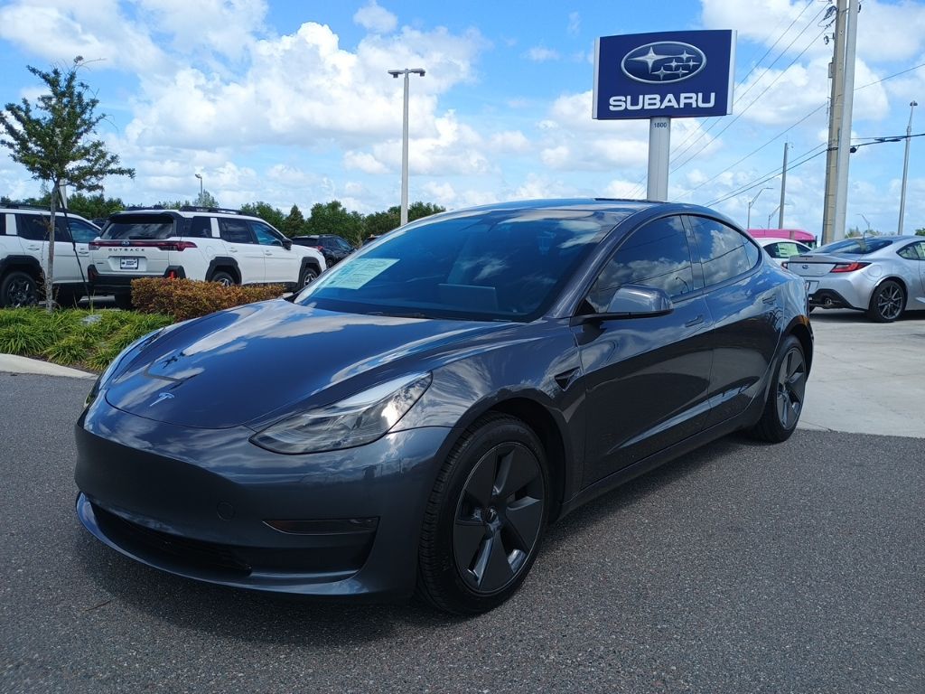 Midnight Silver Metallic 2023 Tesla Model 3 RWD Sedan Rear-Wheel Drive 1-Speed Automatic