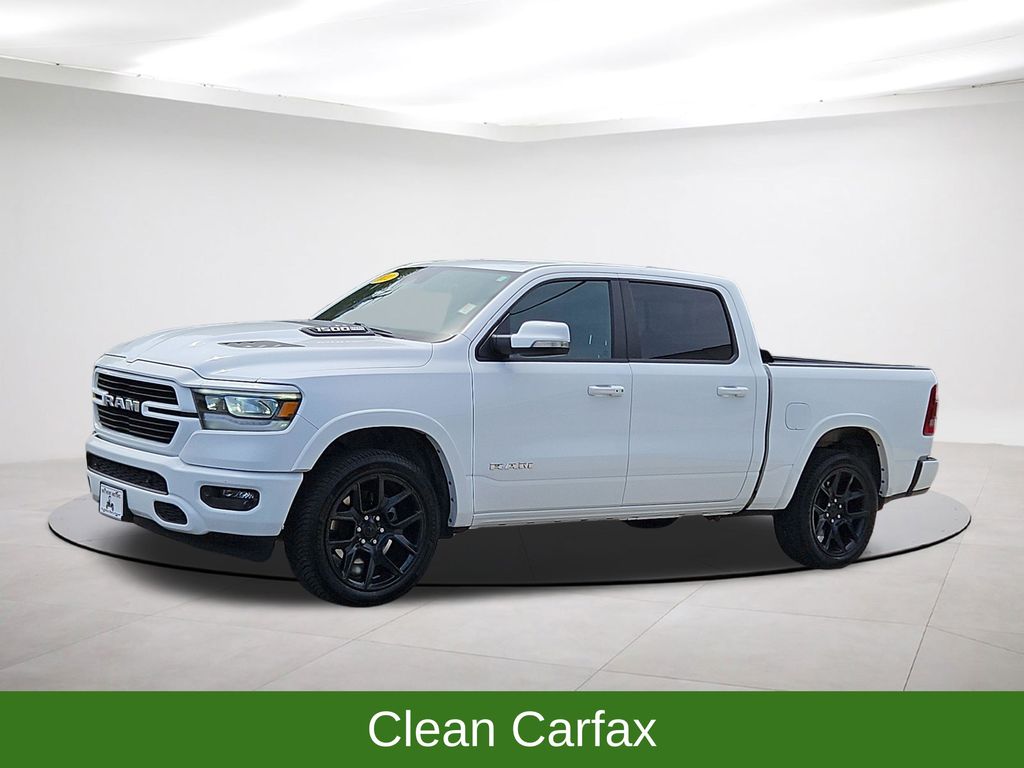 2022 Ram 1500 Laramie 4x4 Crew Cab HEMI 5.7L V8 w/ Nav White at Bob Mills Chevrolet