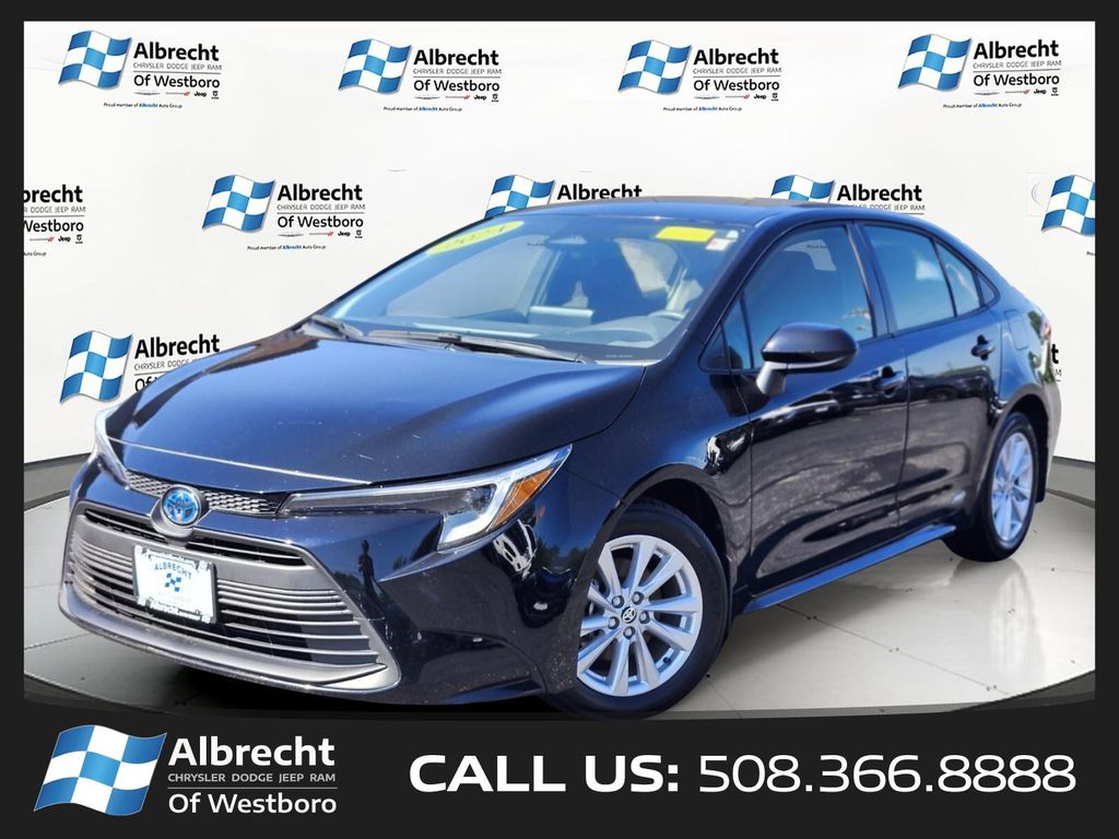 Midnight Black Metallic 2024 Toyota Corolla Hybrid Sedan All-Wheel Drive Continuously Variable Transmission