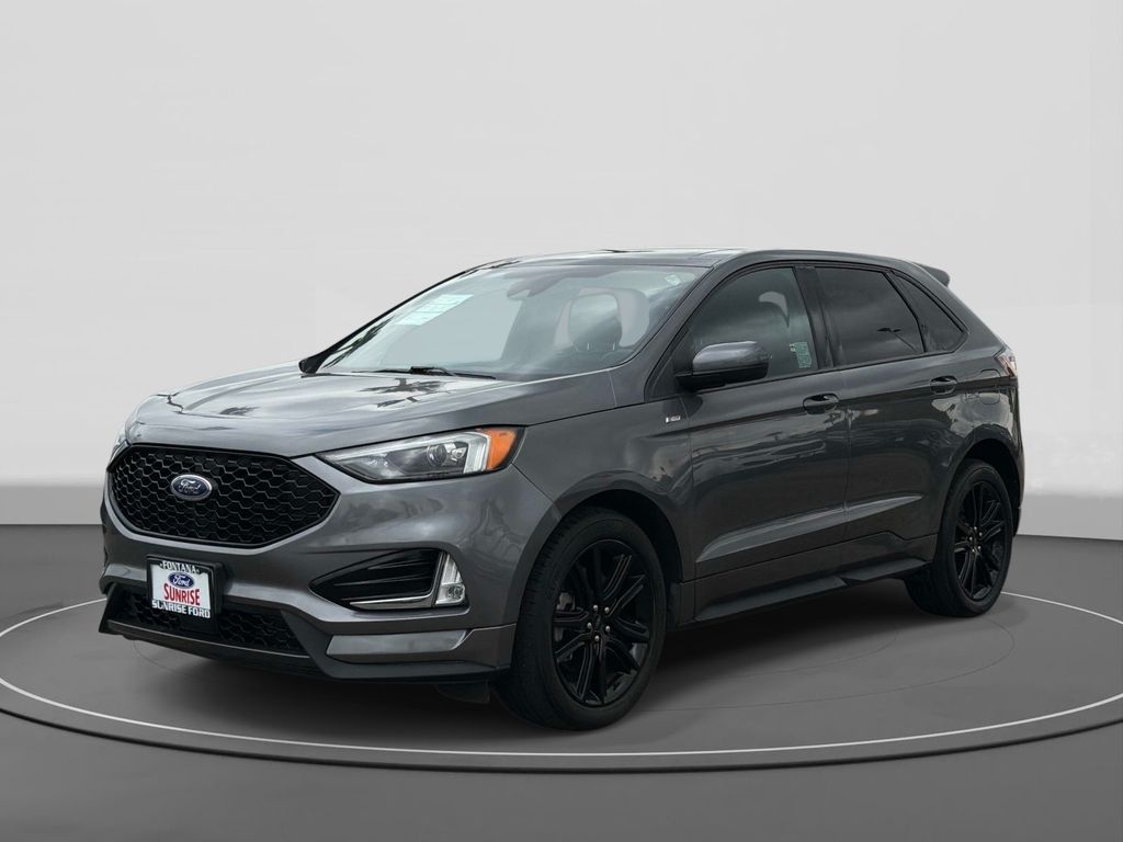 Carbonized Gray Metallic 2022 Ford Edge ST Line AWD SUV / Crossover All-Wheel Drive 8-Speed Automatic