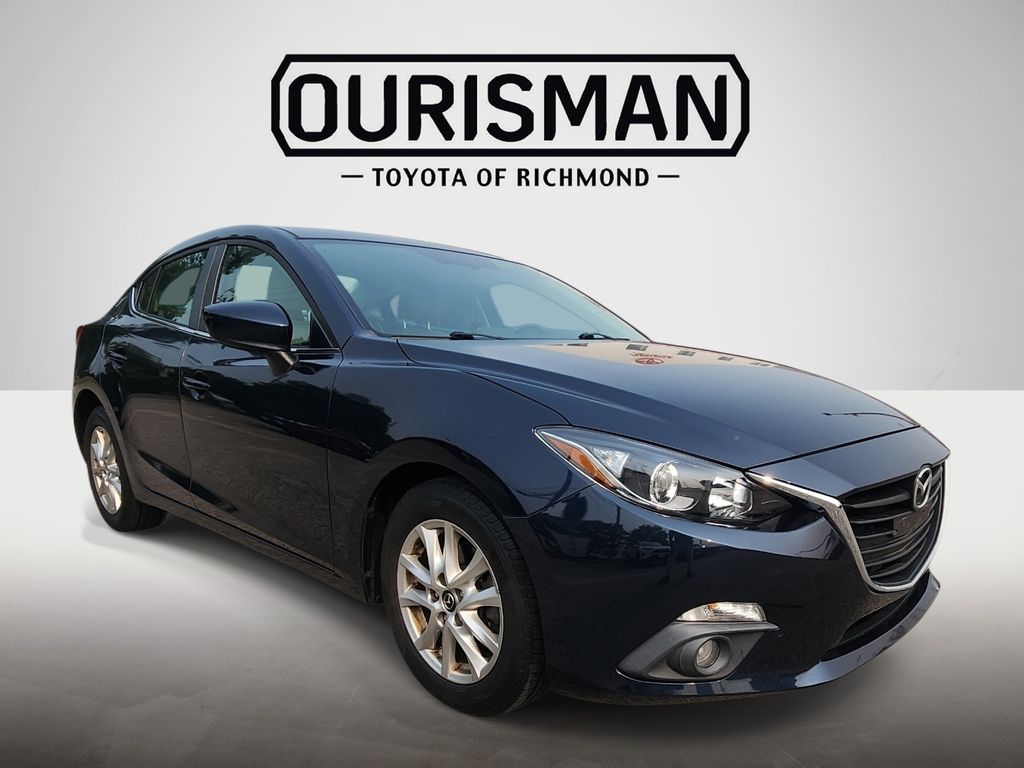 Crystal Blue 2015 Mazda MAZDA3 Sedan Front-Wheel Drive 6-Speed Manual