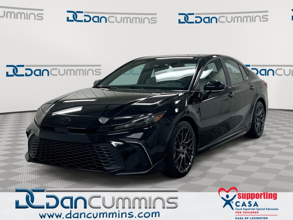 Midnight Black Metallic 2025 Toyota Camry Sedan Front-Wheel Drive Continuously Variable Transmission