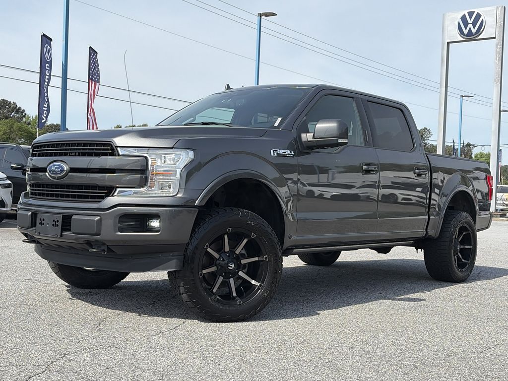 Gray (MAGNETIC) 2018 Ford F-150 Lariat SuperCrew 4WD Pickup Truck Four-Wheel Drive Automatic