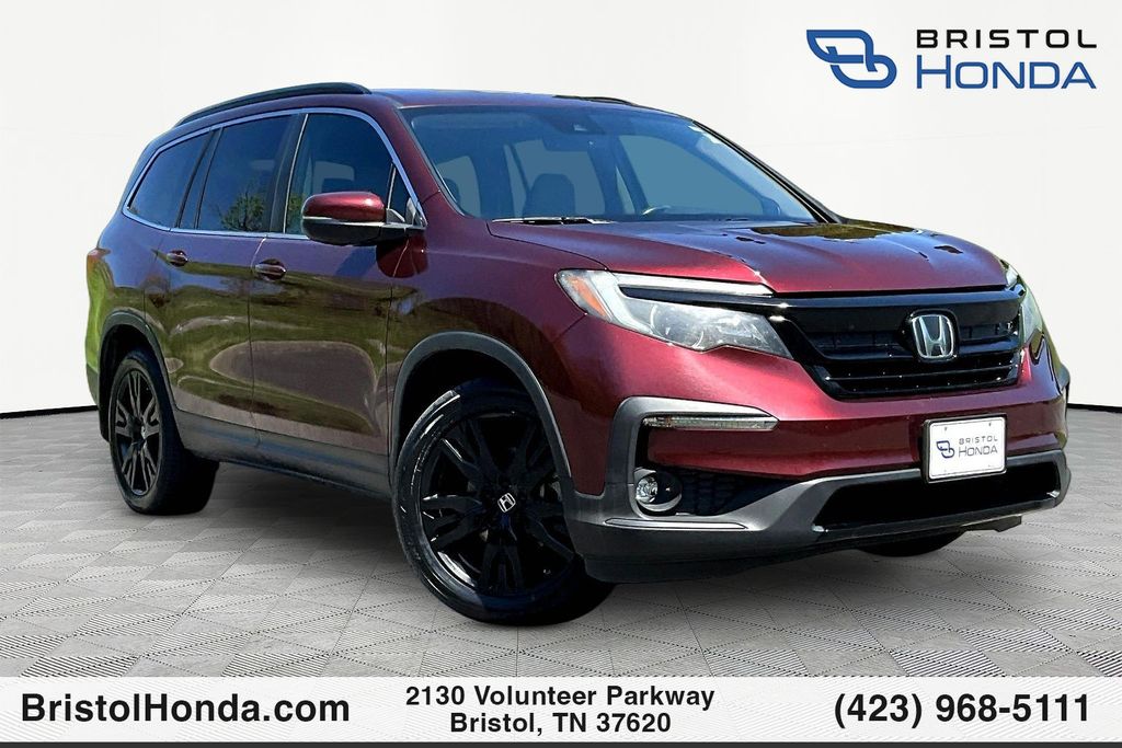 Red (Deep Scarlet Pearl) 2022 Honda Pilot SE AWD SUV / Crossover All-Wheel Drive 9-Speed Automatic