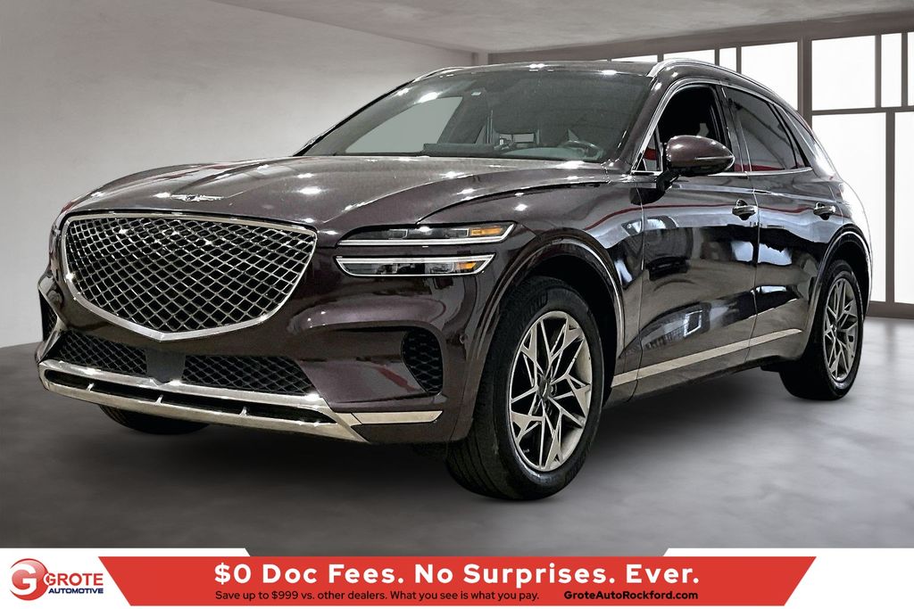 Red (Burgundy) 2022 Genesis GV70 2.5T AWD SUV / Crossover All-Wheel Drive 8-Speed Automatic