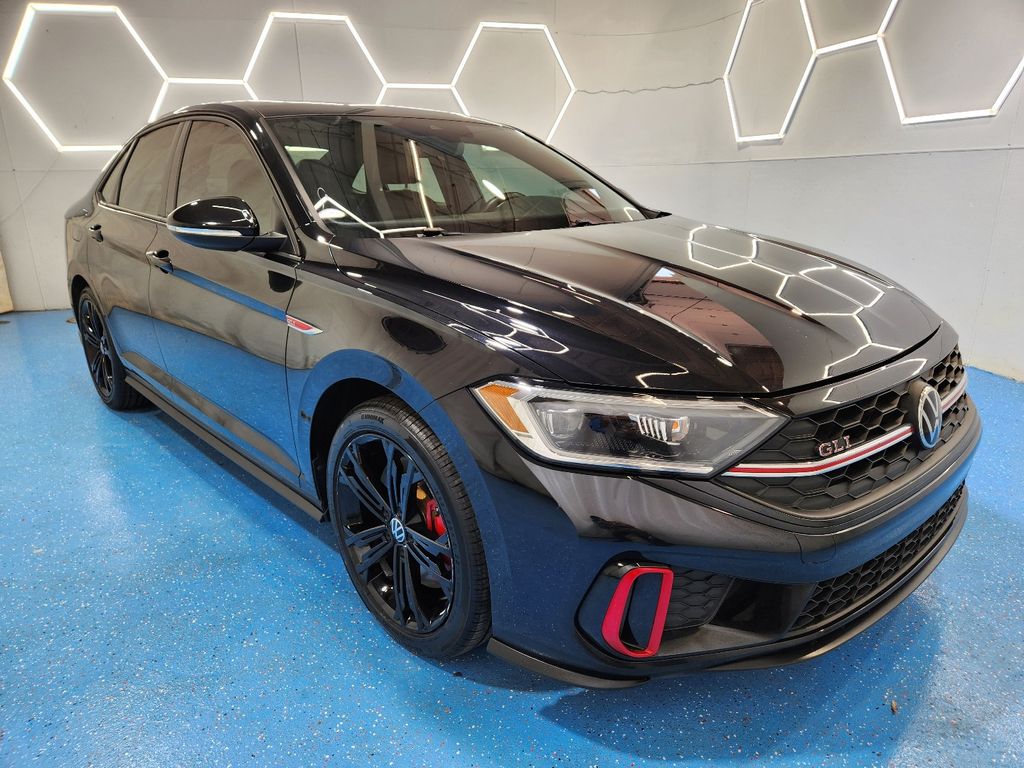 Deep Black Pearl 2022 Volkswagen Jetta GLI Autobahn FWD Sedan Front-Wheel Drive 7-Speed Dual Clutch