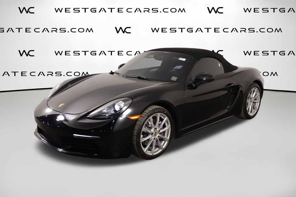 Black 2019 Porsche 718 Boxster Convertible Rear-Wheel Drive 7-Speed Automatic