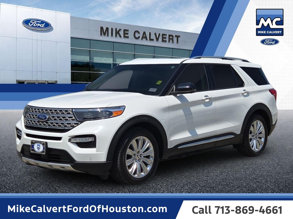 White Metallic 2021 Ford Explorer SUV / Crossover Rear-Wheel Drive Automatic