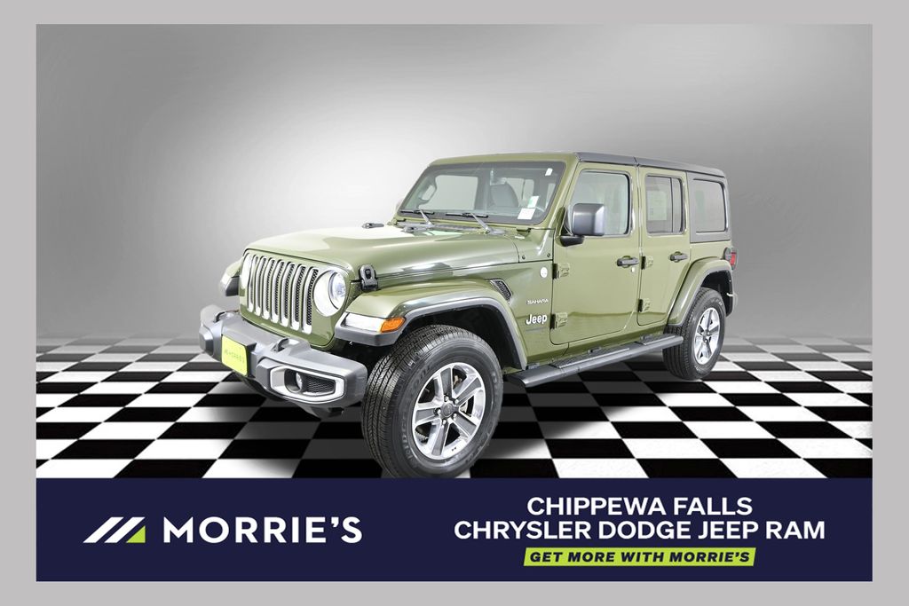 Sarge Green Clearcoat 2023 Jeep Wrangler SUV / Crossover Four-Wheel Drive 8-Speed Automatic