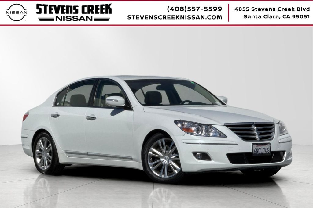 White Satin Pearl 2010 Hyundai Genesis Sedan 6-Speed Automatic
