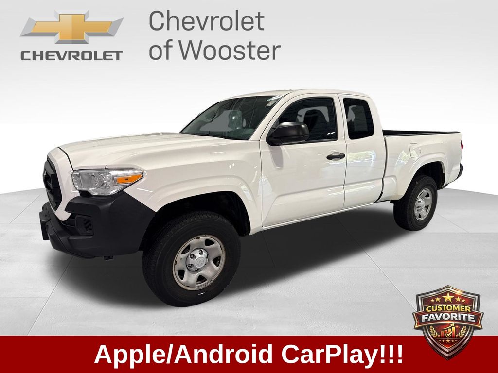 Super White 2021 Toyota Tacoma Pickup Truck Four-Wheel Drive 6-Speed Automatic