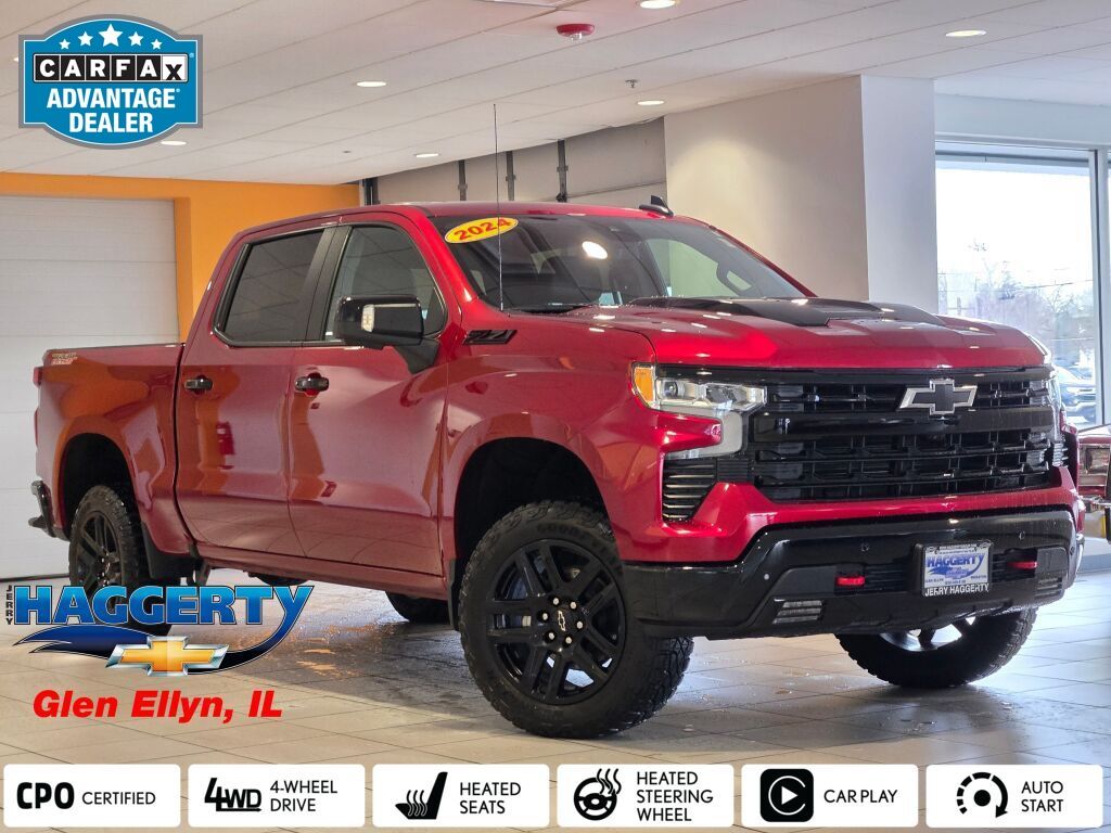 Radiant Red Tintcoat 2024 Chevrolet Silverado 1500 Pickup Truck Four-Wheel Drive Automatic