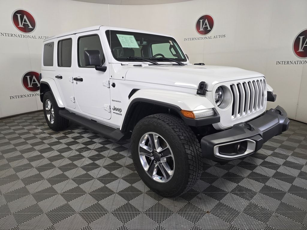 Bright White Clearcoat 2021 Jeep Wrangler Unlimited Sahara 4WD SUV / Crossover Four-Wheel Drive 8-Speed Automatic