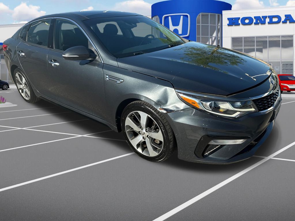 Gray 2019 Kia Optima S FWD Sedan Front-Wheel Drive 6-Speed Automatic