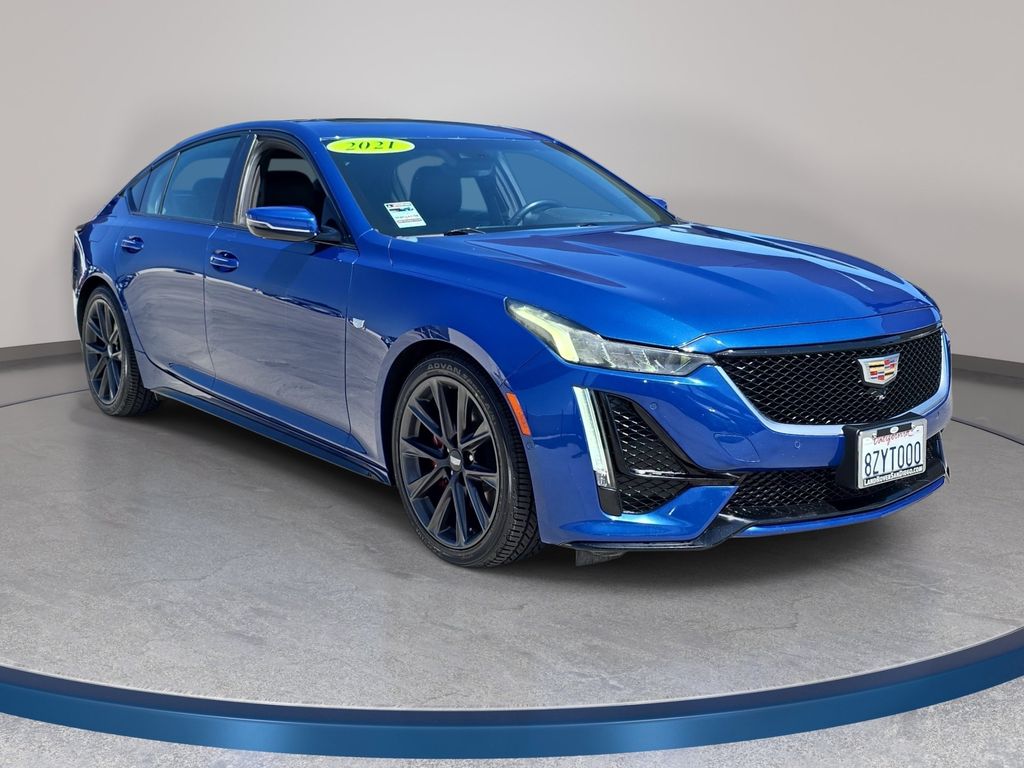 Used 2021 Blue Cadillac Sport image 4