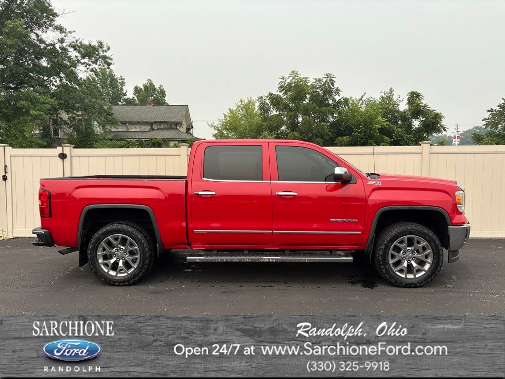 Fire Red 2015 GMC Sierra 1500 Pickup Truck Four-Wheel Drive 6-Speed Automatic Overdrive