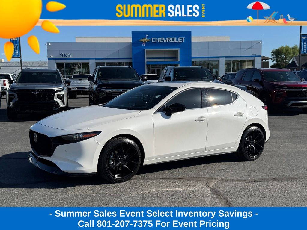 Snowflake White Pearl Mica 2024 Mazda MAZDA3 2.5 Turbo Premium Plus Sedan AWD Sedan All-Wheel Drive 6-Speed Automatic