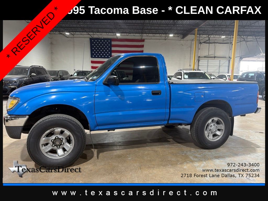 Blue 1995 Toyota Tacoma Pickup Truck Four-Wheel Drive 5-Speed Manual