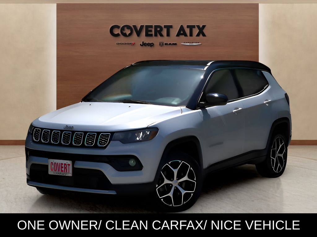 Silver 2024 Jeep Compass SUV / Crossover Four-Wheel Drive 8-Speed Automatic