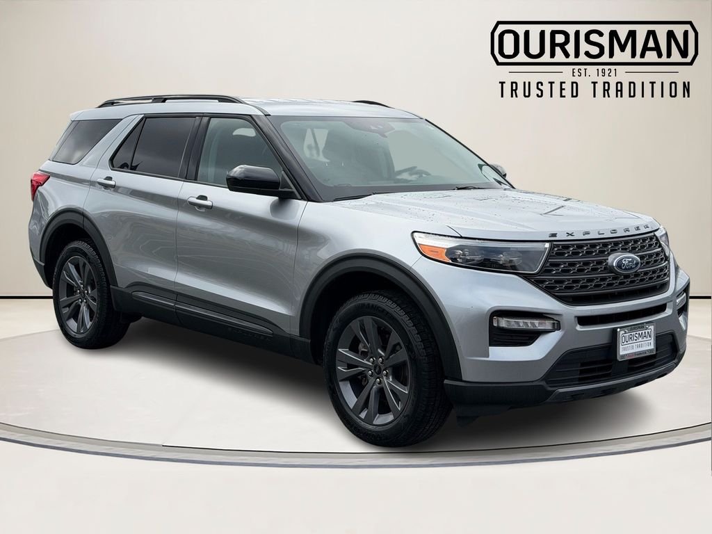 Silver Metallic 2023 Ford Explorer SUV / Crossover All-Wheel Drive Automatic