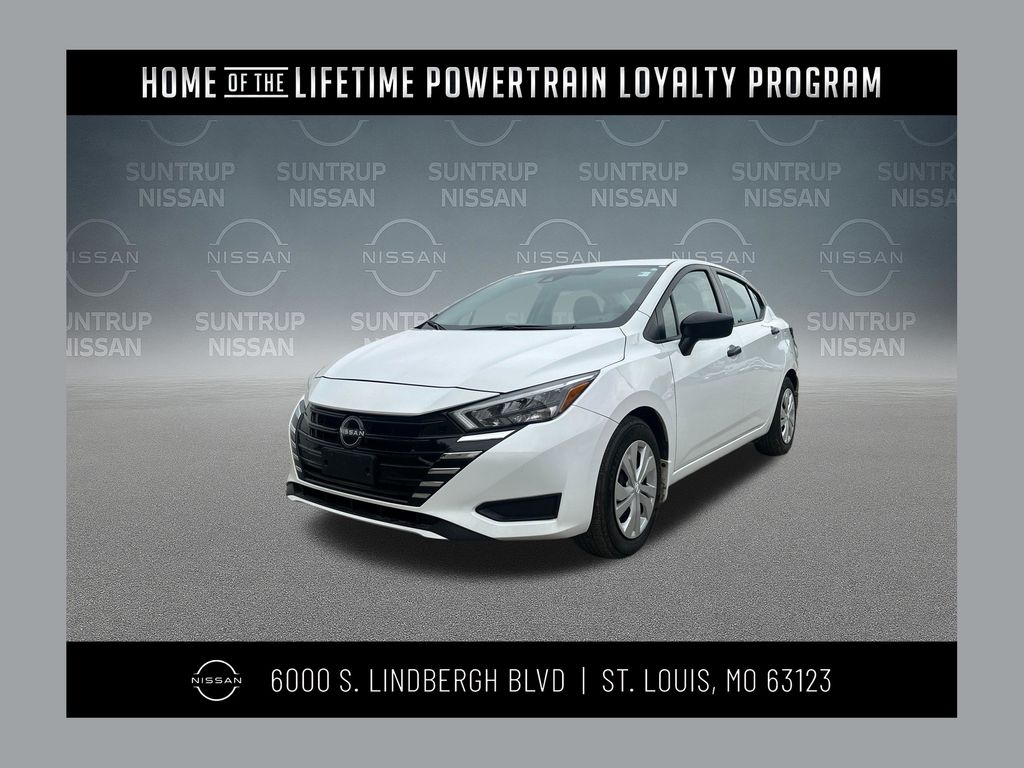 White (Fresh Powder) 2025 Nissan Versa Sedan Front-Wheel Drive Continuously Variable Transmission