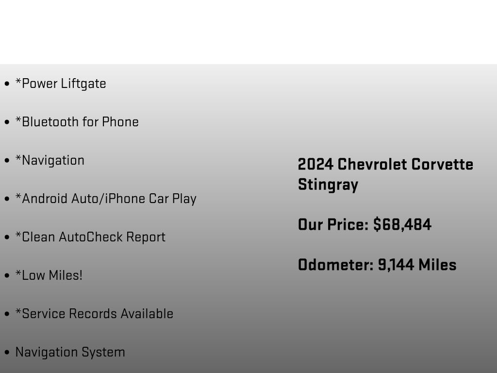 2024 Chevrolet Corvette Stingray Orange at Grove City Ford
