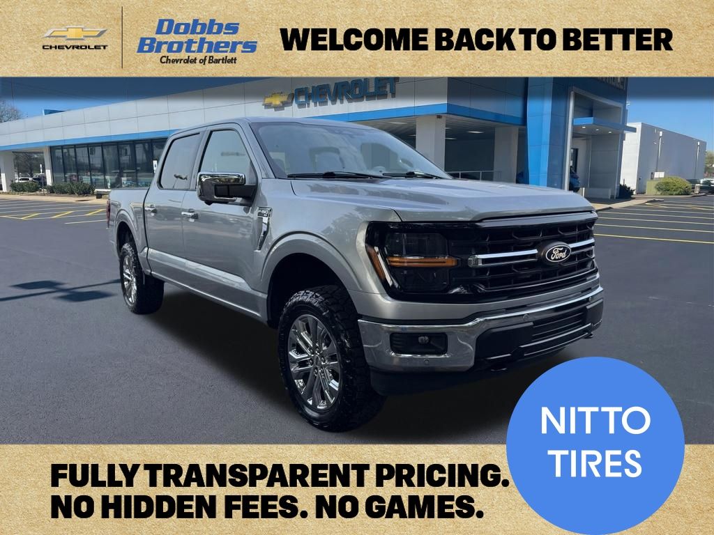 Silver Metallic 2024 Ford F-150 Pickup Truck Four-Wheel Drive Automatic