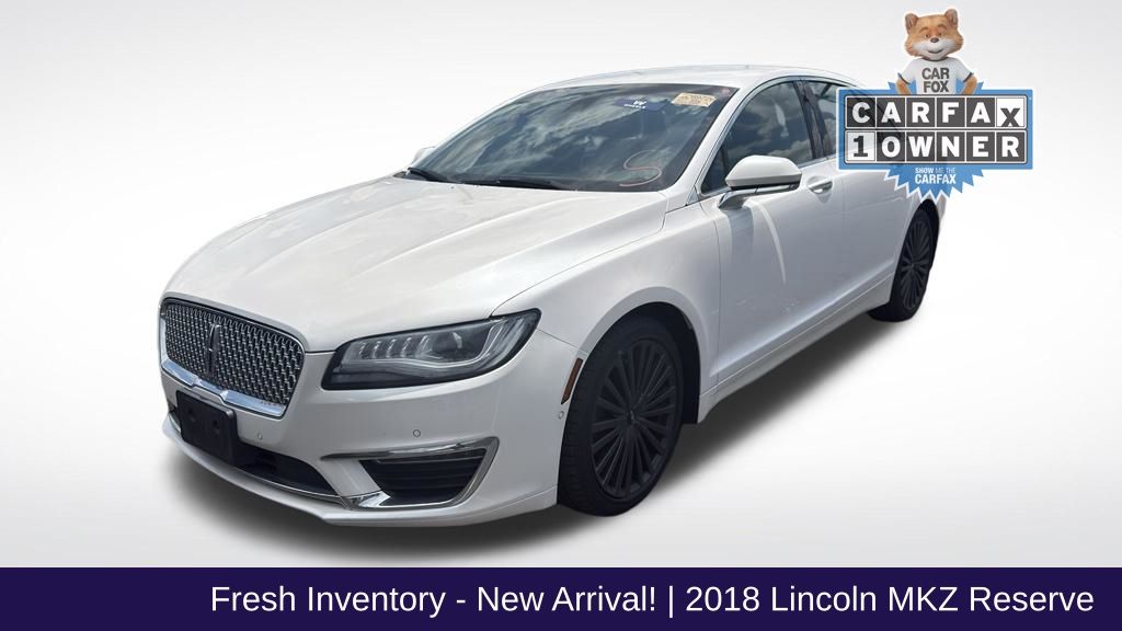 White Platinum Clearcoat Metallic 2018 Lincoln MKZ Sedan All-Wheel Drive 6-Speed Automatic