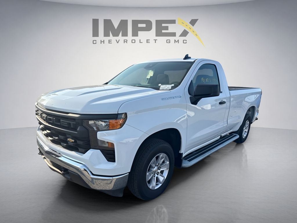 Summit White 2025 Chevrolet Silverado 1500 Pickup Truck 4X2 Automatic