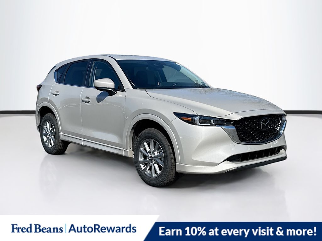 Gray (Platinum Quartz Metallic) 2025 Mazda CX-5 2.5 S Preferred AWD SUV / Crossover All-Wheel Drive 6-Speed Automatic