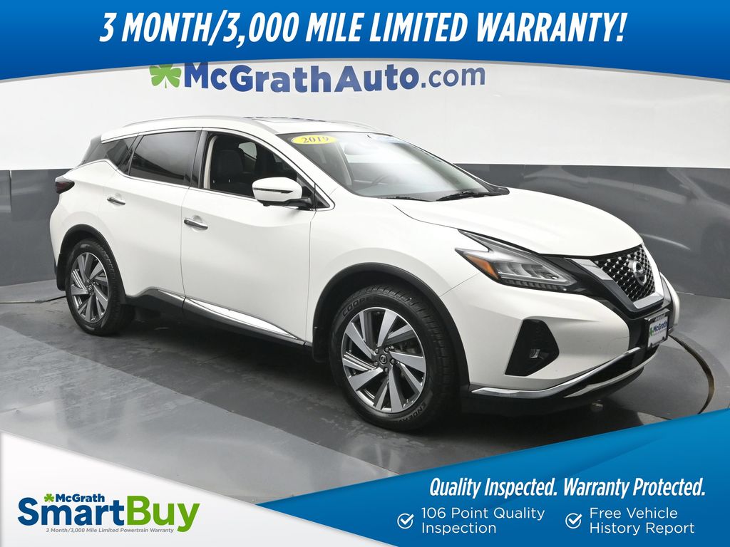 Pearl White Tricoat 2019 Nissan Murano SUV / Crossover All-Wheel Drive Continuously Variable Transmission