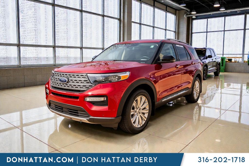 Red 2020 Ford Explorer Limited AWD SUV / Crossover All-Wheel Drive Automatic