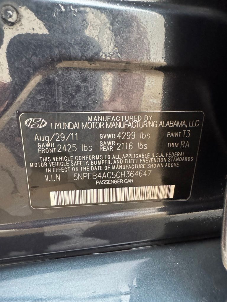 Used Car 2012 Hyundai Sonata  Gls For Sale Under $10,000 In Georgetown, Texas