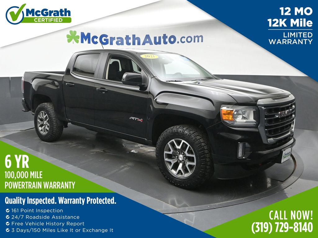 Onyx Black 2021 GMC Canyon Pickup Truck Four-Wheel Drive 8-Speed Automatic