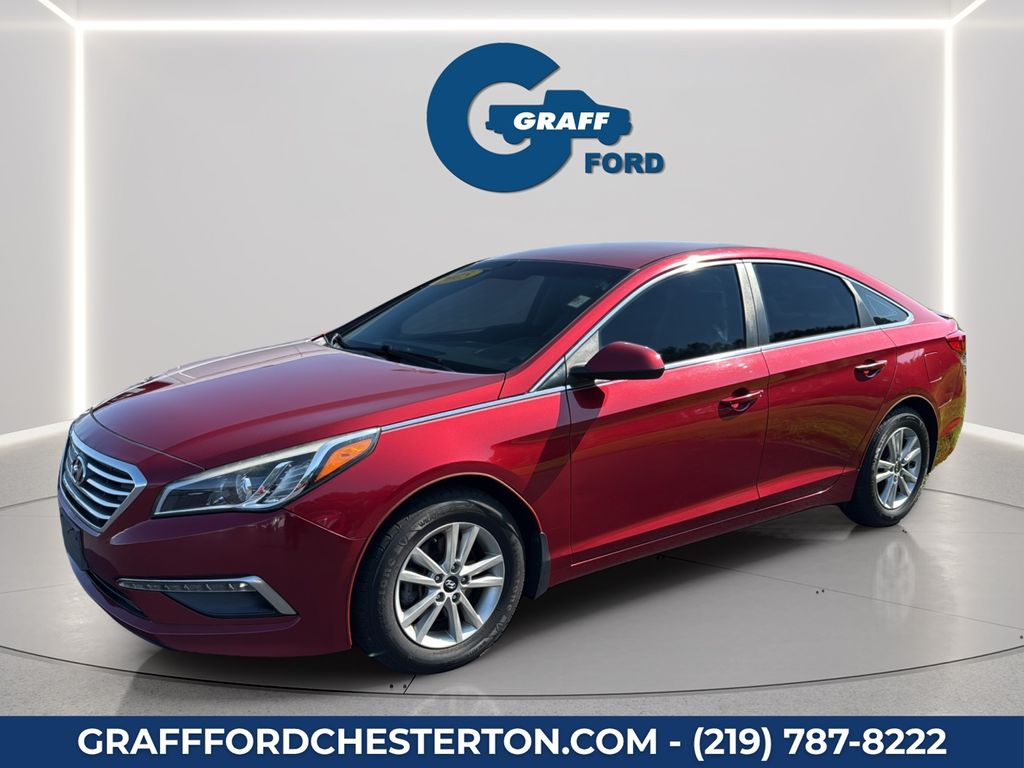 Venetian Red Metallic 2015 Hyundai Sonata Sedan Front-Wheel Drive 6-Speed Automatic