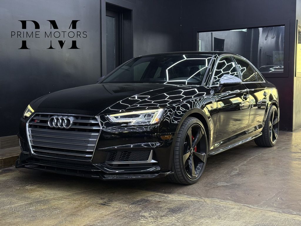 Brilliant Black 2018 Audi S4 3.0T quattro Premium Plus Sedan AWD Sedan All-Wheel Drive 8-Speed Automatic